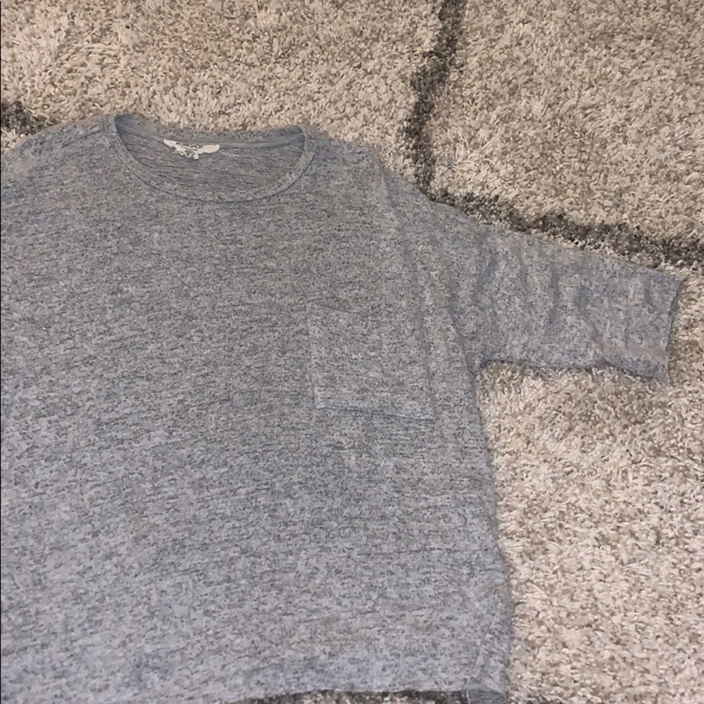 Workshop - Light Gray 3/4 Sleeve Shirt
